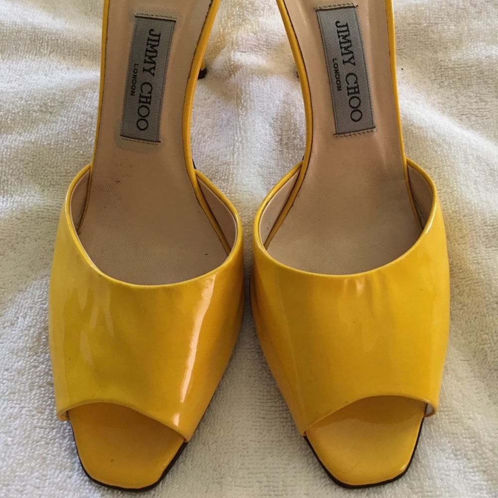 Yellow Jimmy Choo Mules Euro Size 40